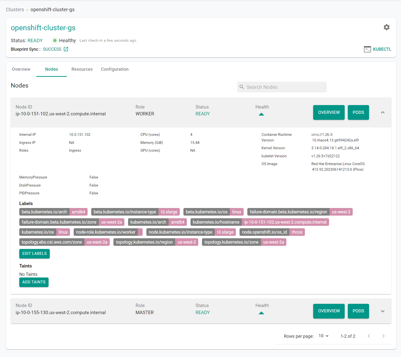 Node Dashboard