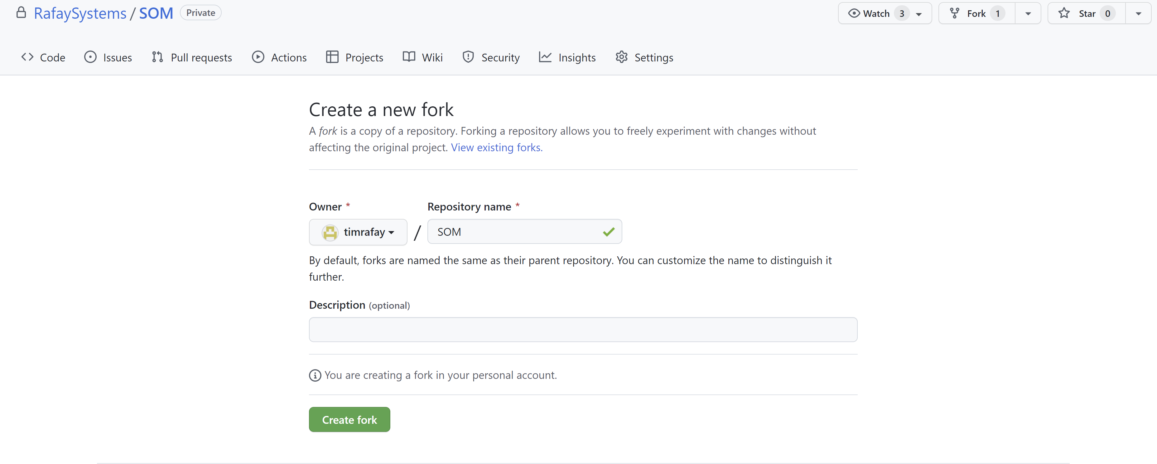 Fork Repository