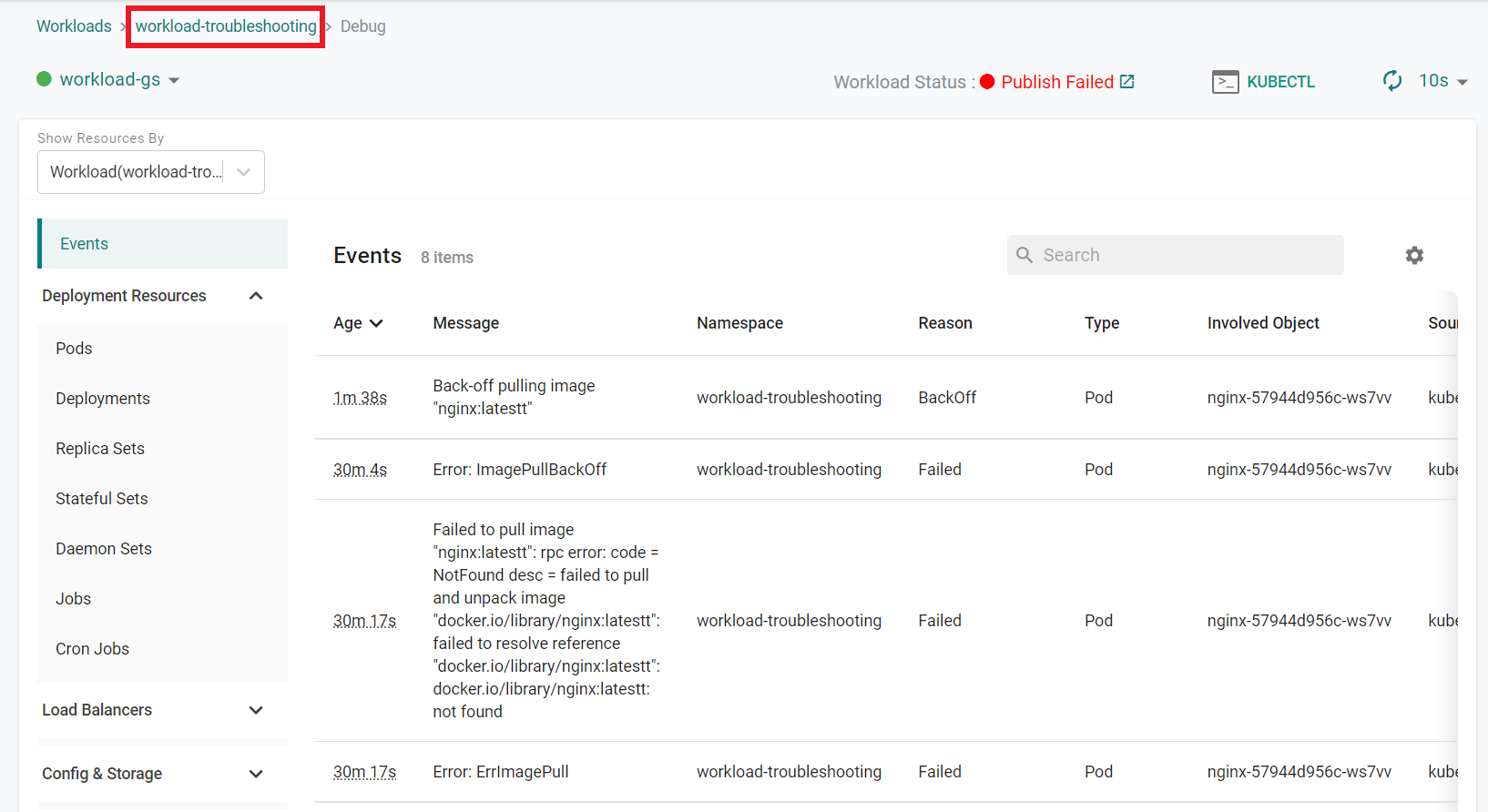 Create Workload