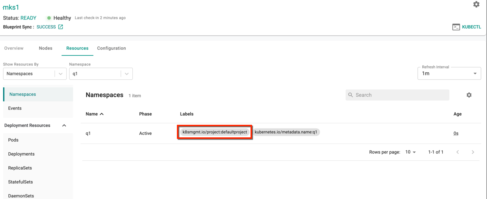 Namespace Sync