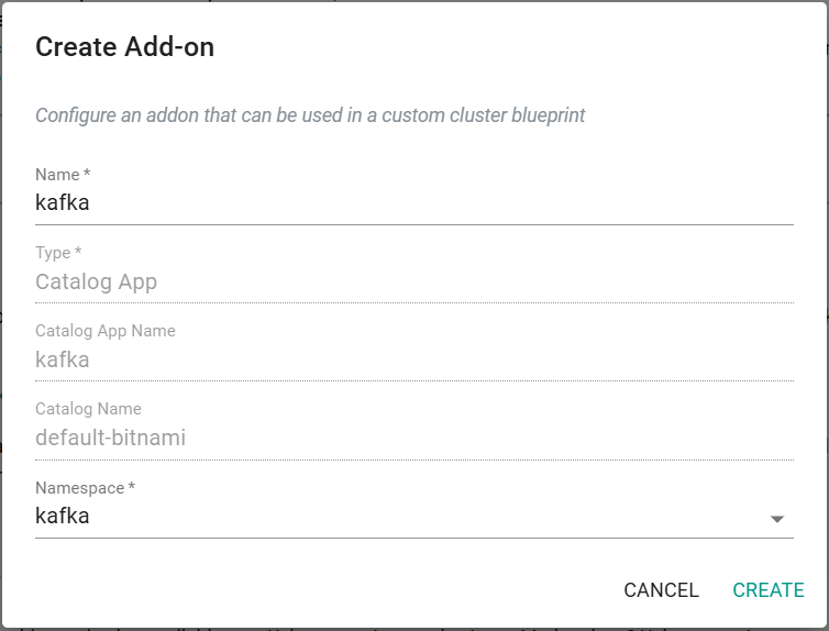 Addon create