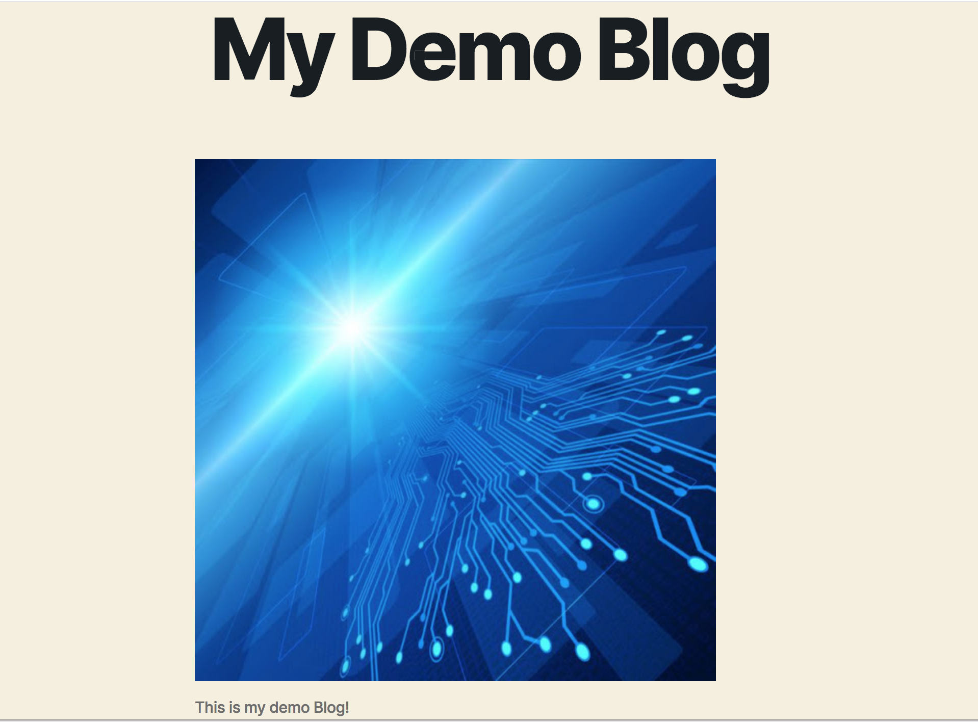 Published Blog after Disaster