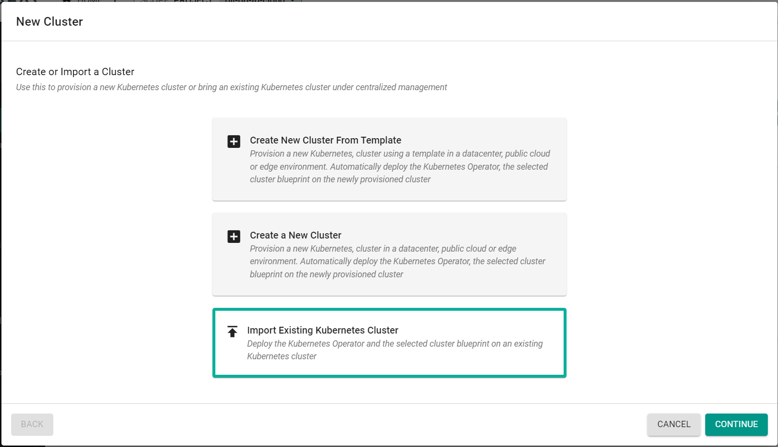 Create Cluster