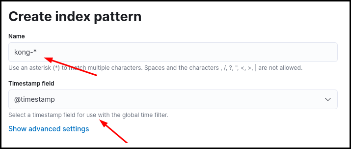 Index Pattern Name