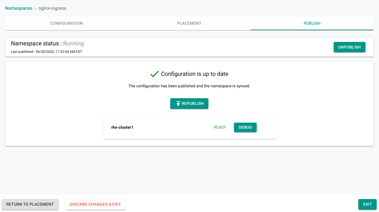 Validate Namespace