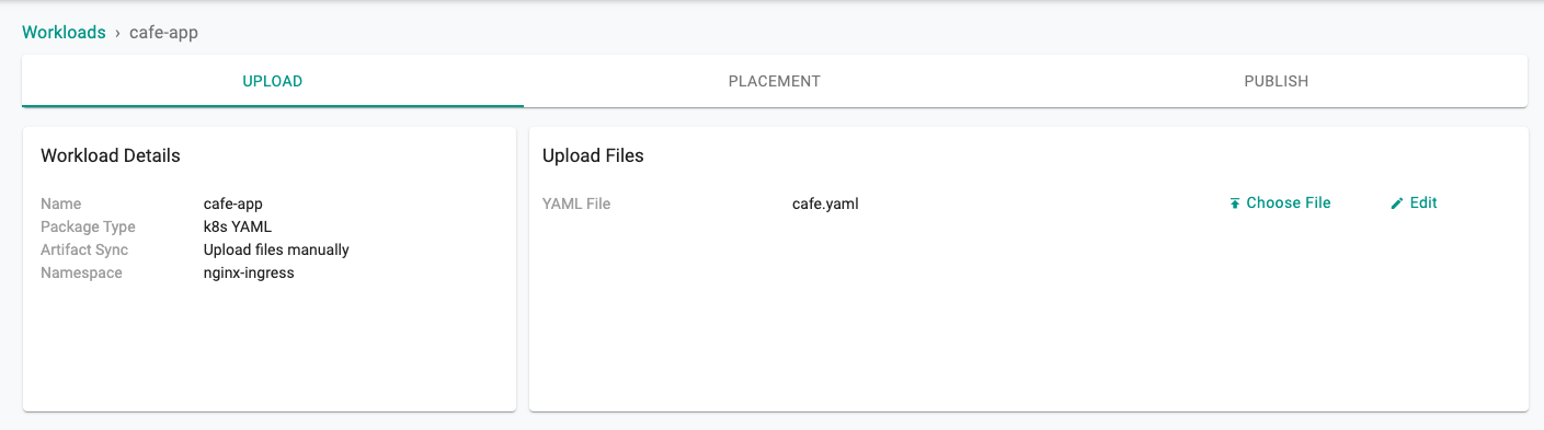 Workload Config