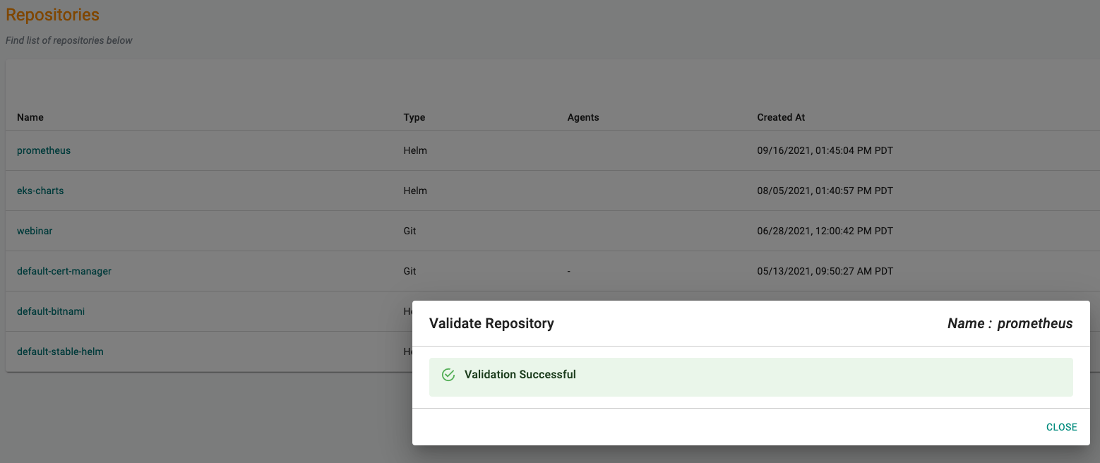 Validate Prometheus Repository