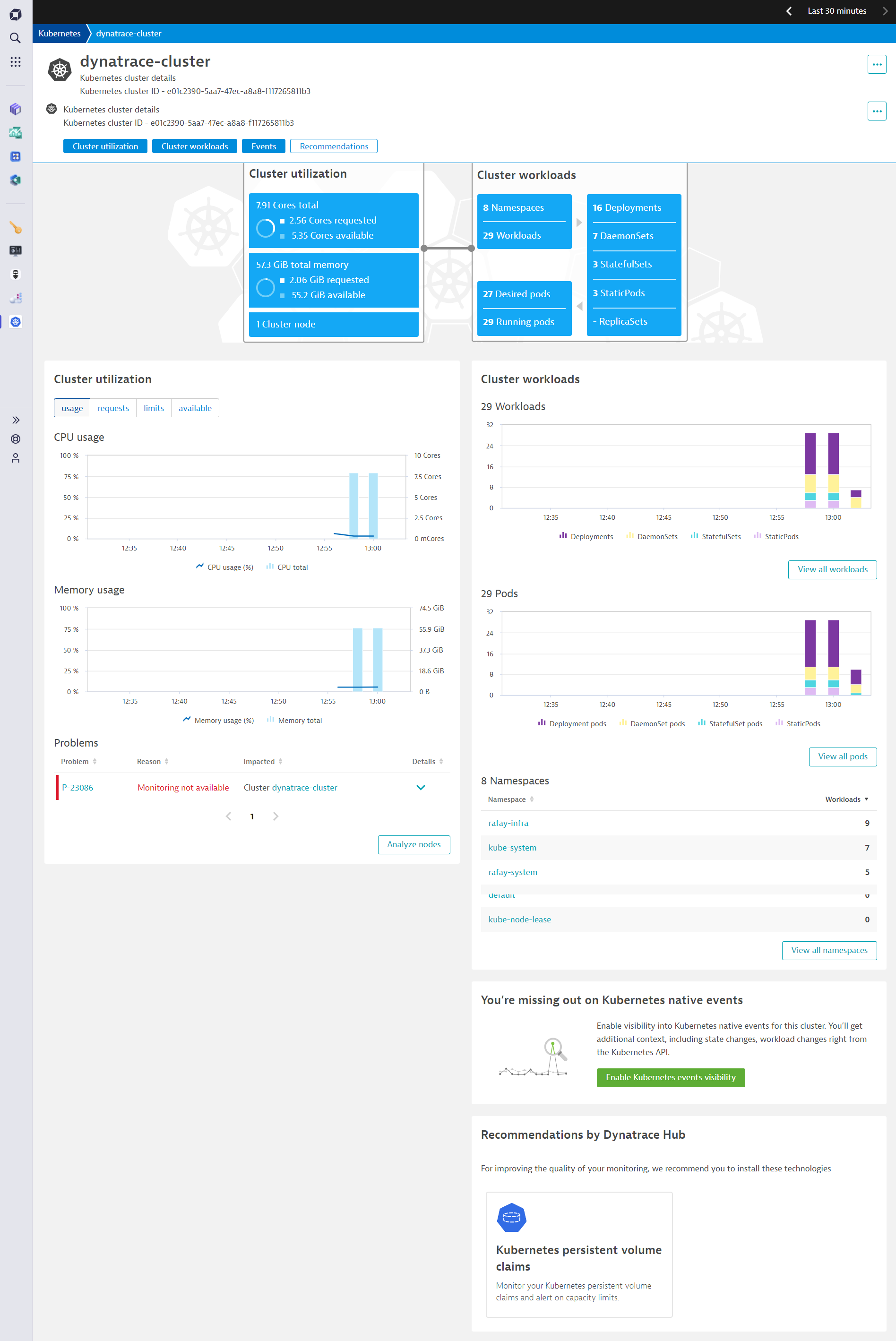 DynaTrace Dashboard