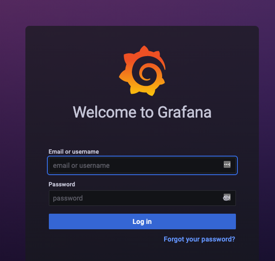 Grafana Login Page