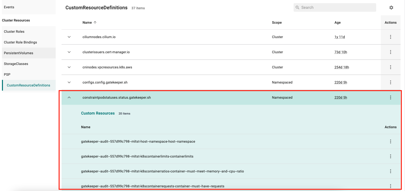 CRD improvements