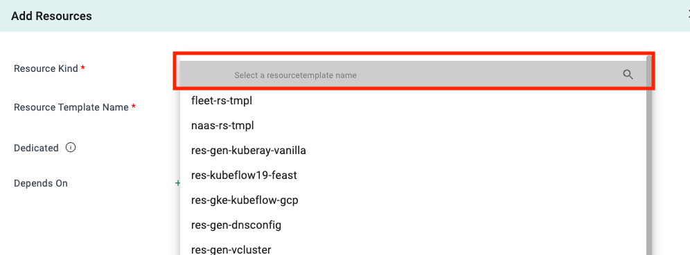 Search Resource Template