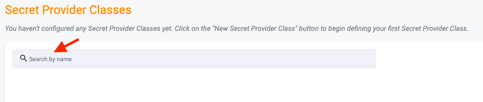 Secrets Provider Search