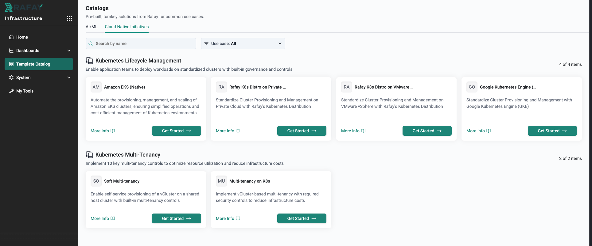 Catalog UX