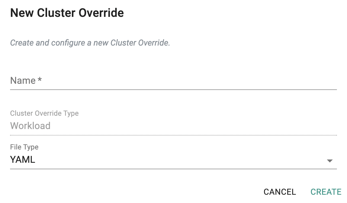 Cluster Override