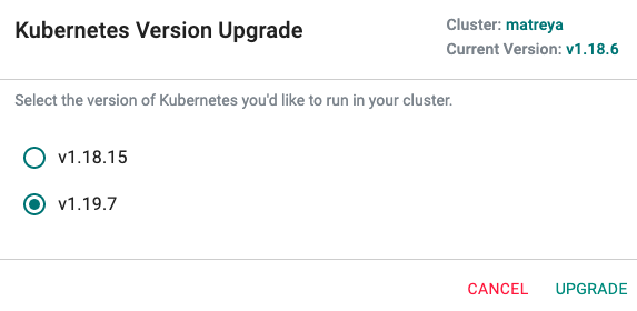 k8s Upgrades