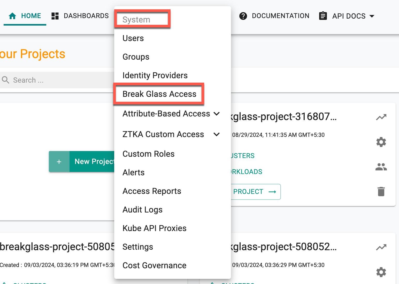 Audit Logs Console