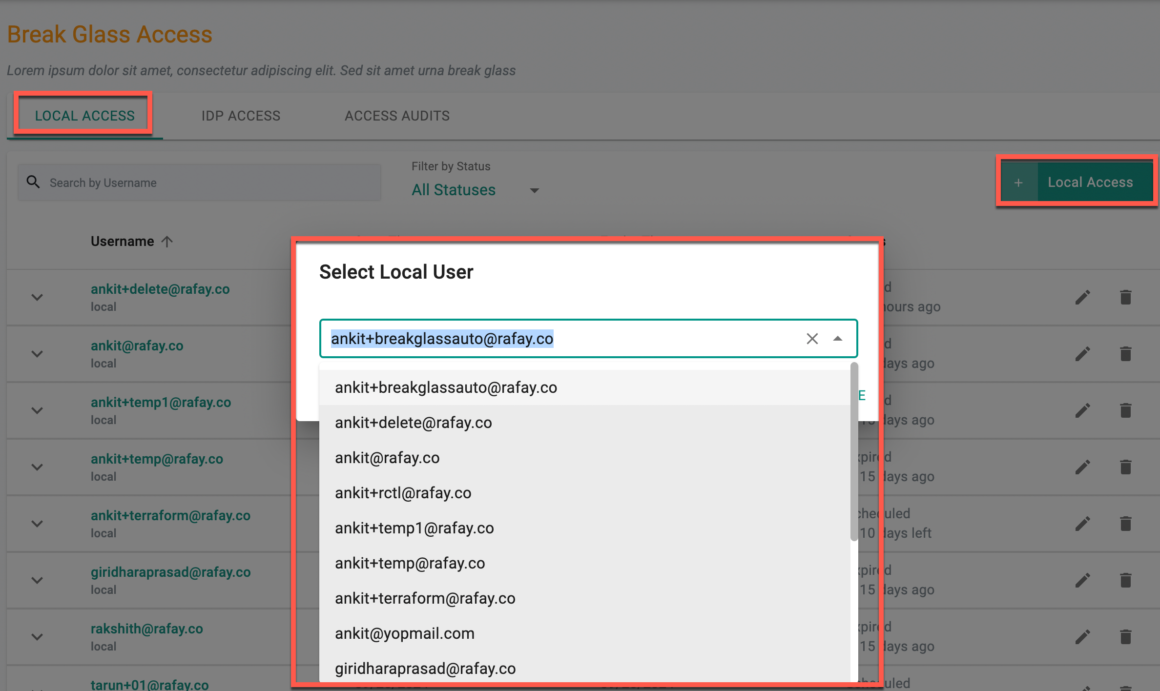 Audit Logs Console