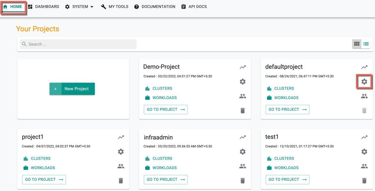 Project Dashboard