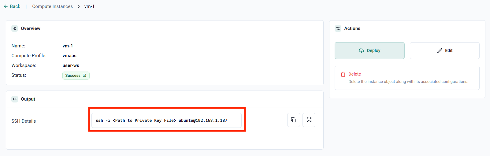 Create Instance
