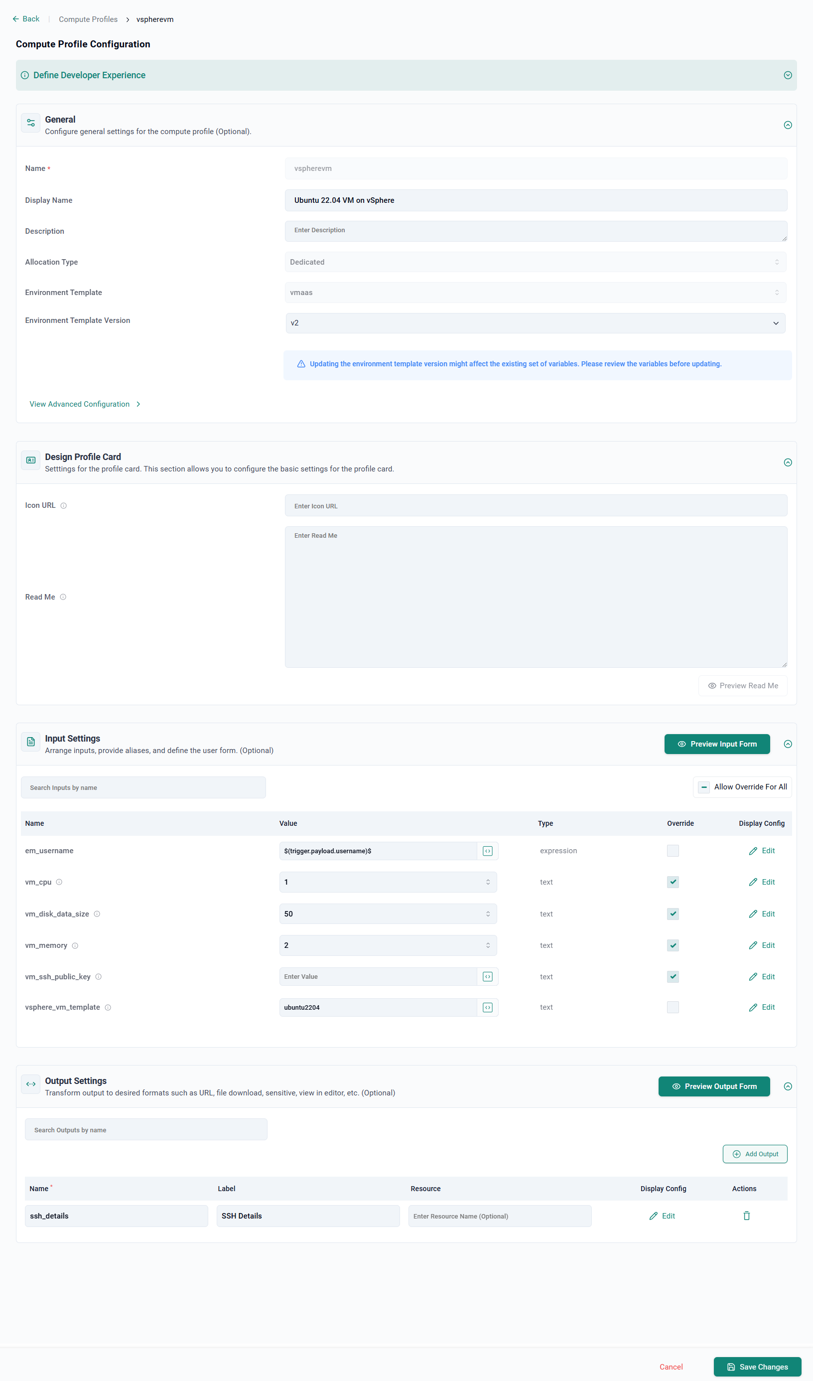 Create Profile