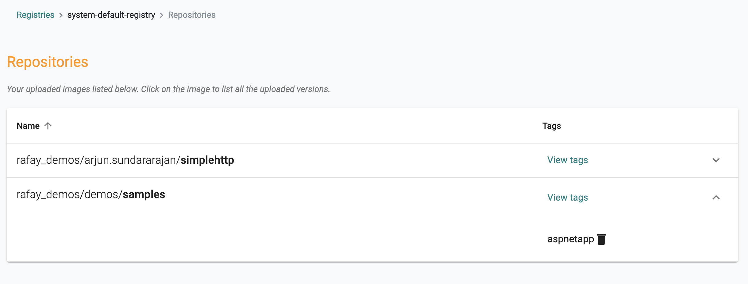 Integrated Container Registry